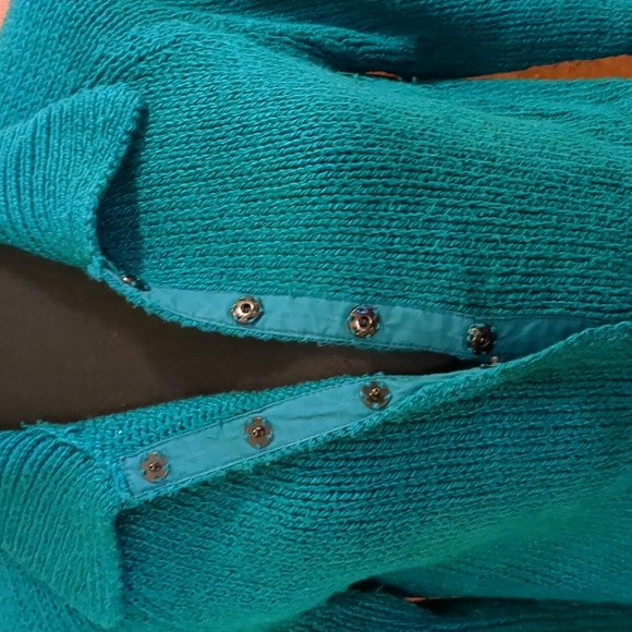 Vintage Banana Republic® dark turquoise cardigan! - Picture 3 of 8